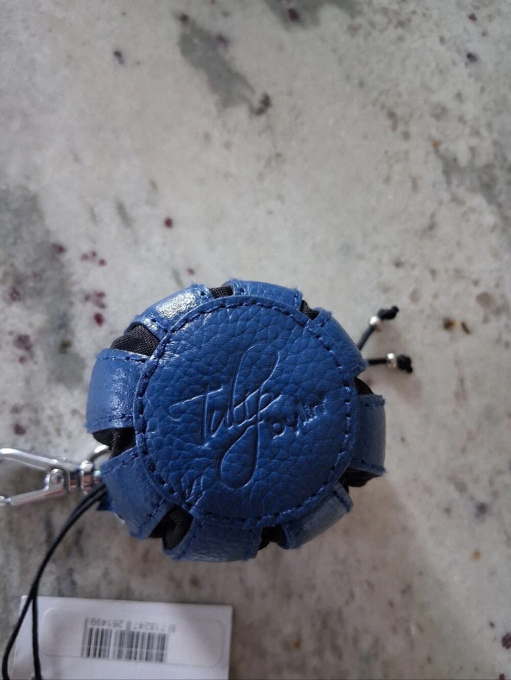 Bylin My Little Tulip Keyhanger Coin Purse Keychain Leather Cobalt Blue